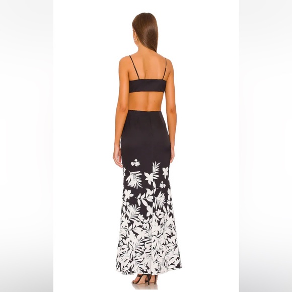 AMUR Adalia Floral Cutout Maxi Dress 0 - Picture 2 of 7